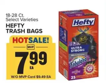 Food Lion Hefty Trash Bags offer