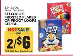 Food Lion Kellogg's Frosted Flakes or Froot Loops Cereal offer