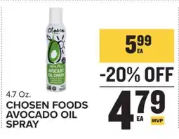 Food Lion CHOSEN FOODS AVOCADO OIL SPRAY offer