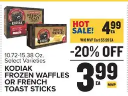 Food Lion Kodiak Frozen Waffles or French Toast Sticks offer