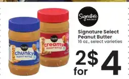 Albertsons Signature Select Peanut Butter offer