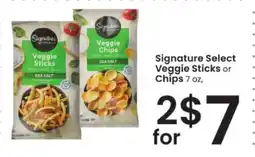 Albertsons Signature SELECT Veggie Sticks or Chips offer