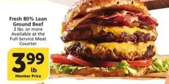 Fresh 80% Lean Ground Beef