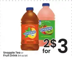 Albertsons Snapple Tea or Fruit Drink offer