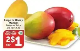 Albertsons Large or Honey Mangos offer