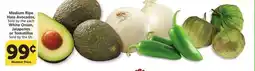 Albertsons Medium Ripe Hass Avocados, White Onion, Jalapeños, or Tomatillos offer