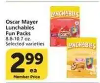 Albertsons Oscar Mayer Lunchables Fun Packs offer