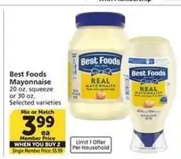 Albertsons Best Foods Mayonnaise offer