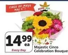 Albertsons Majestic Cinco Celebration Bouquet offer