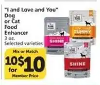Albertsons I and Love and You Dog or Cat Food Enhancer offer