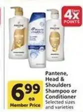 Albertsons Pantene, Head & Shoulders Shampoo or Conditioner offer