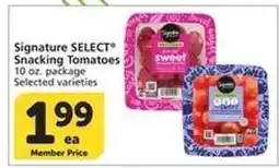 Albertsons Signature Select Snacking Tomatoes offer