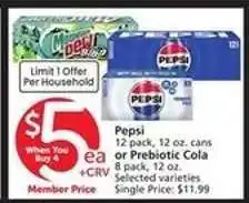 Albertsons Pepsi or Prebiotic Cola offer