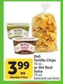 Albertsons Deli Tortilla Chips or Del Real Salsa offer