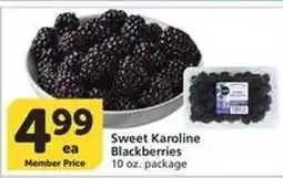 Albertsons Sweet Karoline Blackberries offer