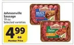 Albertsons Johnsonville Sausage offer