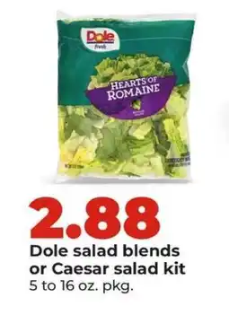 Hy-Vee Dole salad blends or Caesar salad kit offer