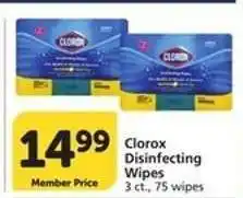 Albertsons Clorox Disinfecting Wipes offer