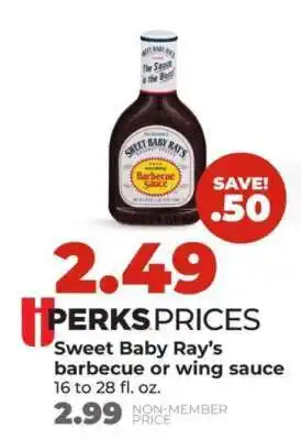 Sweet Baby Ray’s barbecue or wing sauce
