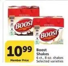 Albertsons Boost Shakes offer