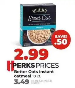 Hy-Vee Better Oats Instant Oatmeal offer