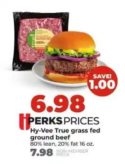 Hy-Vee Hy-Vee True grass fed ground beef offer