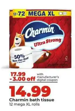 Hy-Vee Charmin Bath Tissue offer