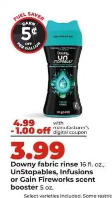 Hy-Vee Downy Unstopables offer