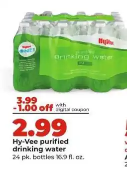 Hy-Vee Hy-Vee purified drinking water offer