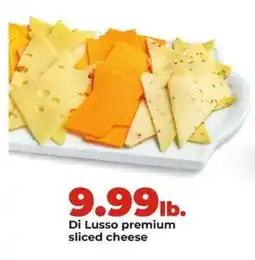 Hy-Vee Di Lusso premium sliced cheese offer