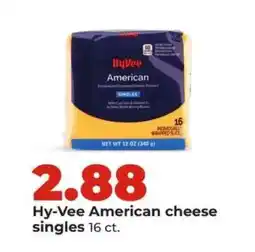 Hy-Vee Hy-Vee American cheese singles offer