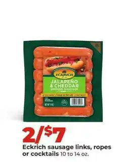 Hy-Vee Eckrich Jalapeño & Cheddar Smoked Sausage offer