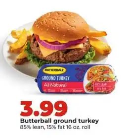 Hy-Vee Butterball Ground Turkey offer