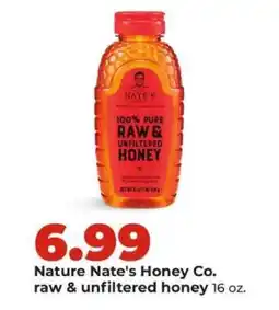 Hy-Vee Nature Nate’s Honey Co. raw & unfiltered honey offer