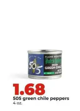 Hy-Vee 505 green chile peppers offer