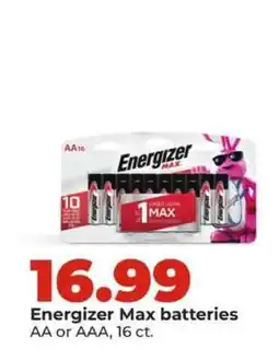 Hy-Vee Energizer Max Batteries offer