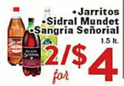 Rio Valley Market Jarritos Sidral Mundet Sangria Señorial offer