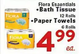 Rio Valley Market Flora Essentials • Bath Tissue 12 Rolls • Paper Towels 6 Rolls offer