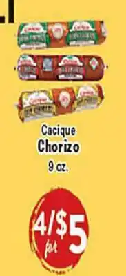 Rio Valley Market Cacique Chorizo offer