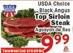 Rio Valley Market USDA Choice Black Angus Top Sirloin Steak offer