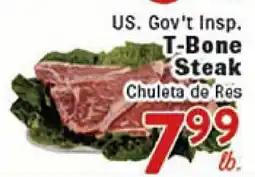 Rio Valley Market US. Gov't Insp. T-Bone Steak offer