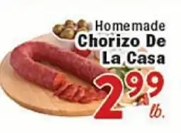 Rio Valley Market Homemade Chorizo De La Casa offer
