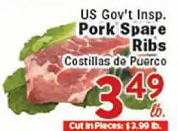 Rio Valley Market US Gov't Insp. Pork Spare Ribs offer
