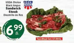 Rio Valley Market USDA Choice Black Angus Sandwich Steak offer