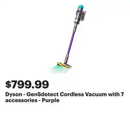 Best Buy Dyson - Gen5detect Cordless Vacuum with 7 accessories - Purple offer