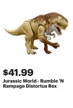 Best Buy Jurassic World - Rumble 'N Rampage Distortus Rex offer