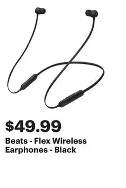 Best Buy Beats - Flex Wireless Earphones - Black offer