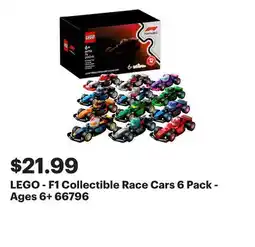 Best Buy LEGO - F1 Collectible Race Cars 6 Pack - Ages 6+ 66796 offer
