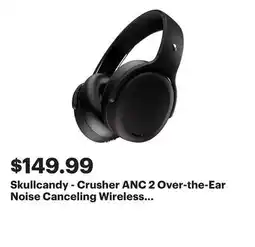 Best Buy Skullcandy - Crusher ANC 2 Over-the-Ear Noise Canceling Wireless Headphones - Black offer