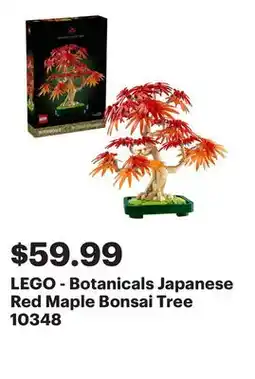 Best Buy LEGO - Botanicals Japanese Red Maple Bonsai Tree 10348 offer